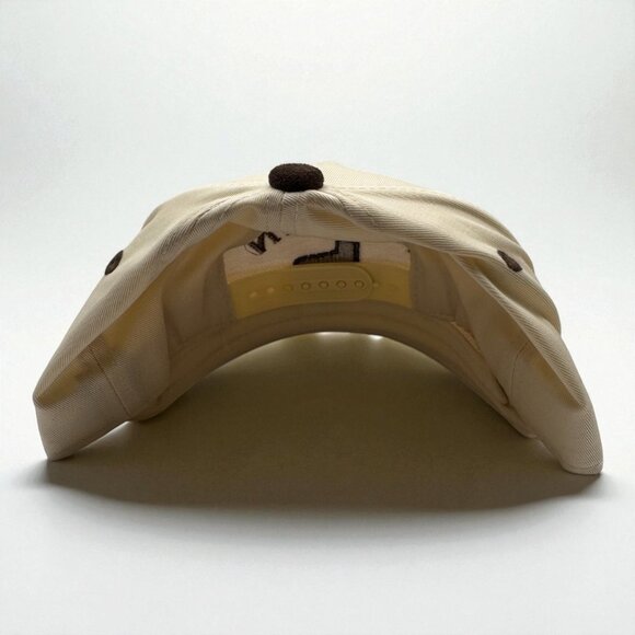 Austin Texas Embroidered Trucker Hat | Cream & Brown Snapback - Picture 2 of 2